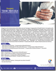 TRAINING TEKNIK MENYUSUN STRUKTUR GAJI, KOMPENSASI DAN REMUNERASI ...