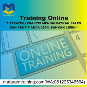 TRAINING ONLINE 7 STRATEGI PRAKTIS MENINGKATKAN SALES DAN PROFIT ANDA 260% BAHKAN LEBIH !