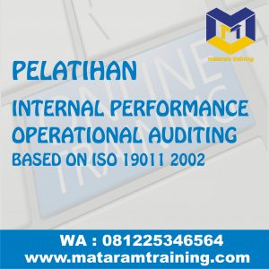 TRAINING ONLINE INTERNAL PERFORMANCE OPERATIONAL AUDITING BASED ON ISO 19011 2002