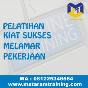 TRAINING ONLINE KIAT SUKSES MELAMAR PEKERJAAN