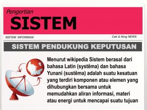 TRAINING ONLINE SISTEM PENDUKUNG KEPUTUSAN/DECISION MAKING SYSTEM & PROBLEM SOLVING