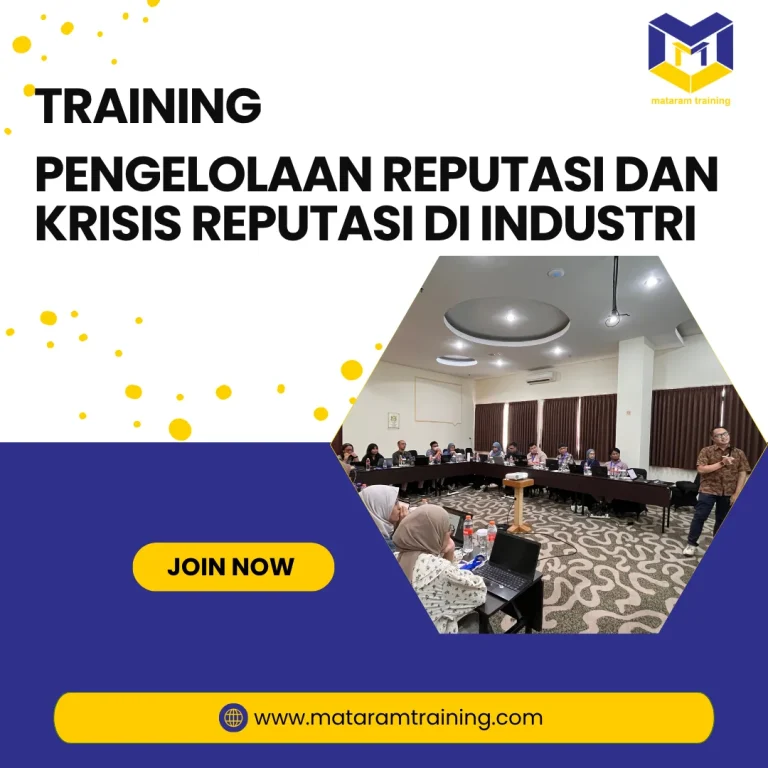 TRAINING PENGELOLAAN REPUTASI DAN KRISIS REPUTASI DI INDUSTRI
