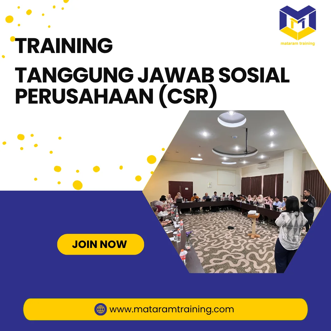 TRAINING TANGGUNG JAWAB SOSIAL PERUSAHAAN (CSR)