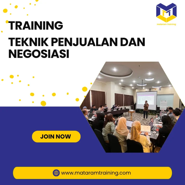 TRAINING TEKNIK PENJUALAN DAN NEGOSIASI