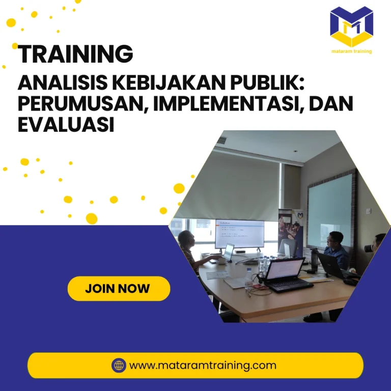 TRAINING ANALISIS KEBIJAKAN PUBLIK PERUMUSAN, IMPLEMENTASI, DAN EVALUASI JAKARTA
