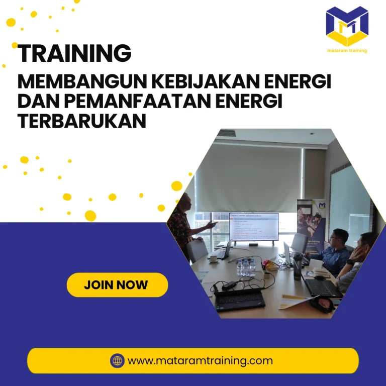 TRAINING MEMBANGUN KEBIJAKAN ENERGI DAN PEMANFAATAN ENERGI TERBARUKAN JAKARTA