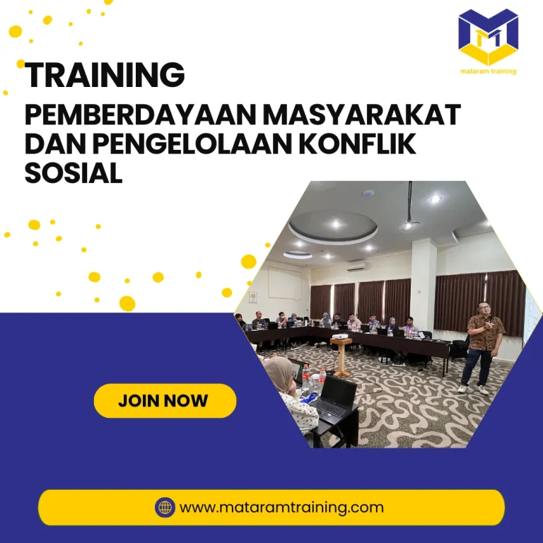 TRAINING PEMBERDAYAAN MASYARAKAT DAN PENGELOLAAN KONFLIK SOSIAL